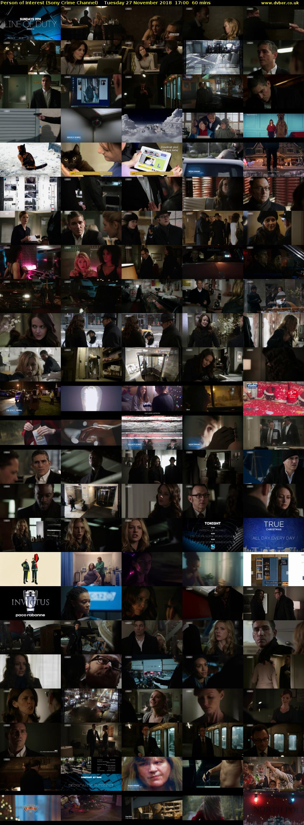 Person of Interest (Sony Crime Channel) Tuesday 27 November 2018 17:00 - 18:00