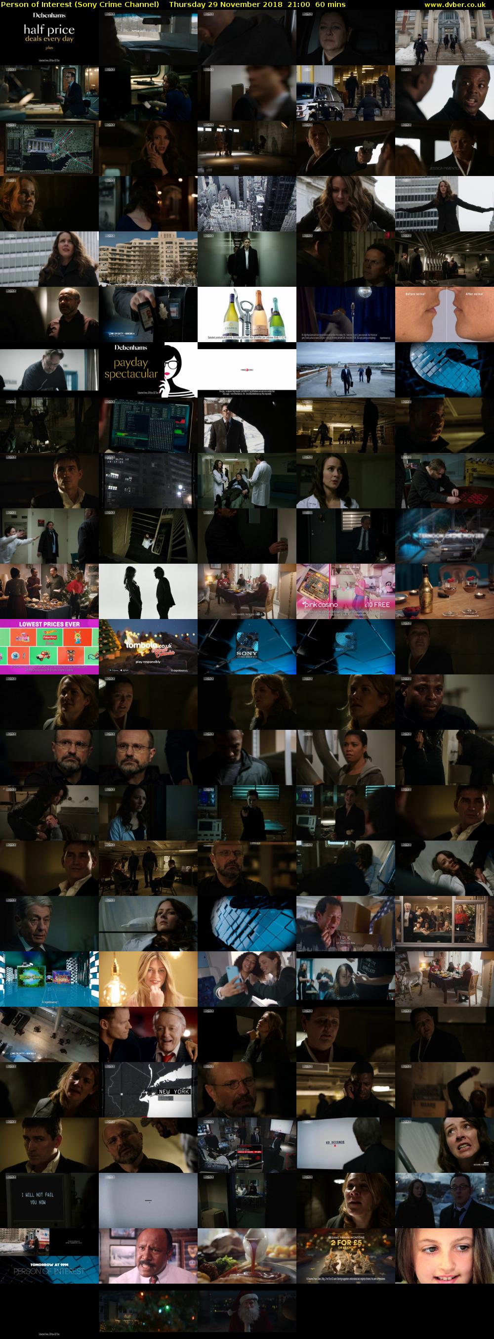 Person of Interest (Sony Crime Channel) Thursday 29 November 2018 21:00 - 22:00