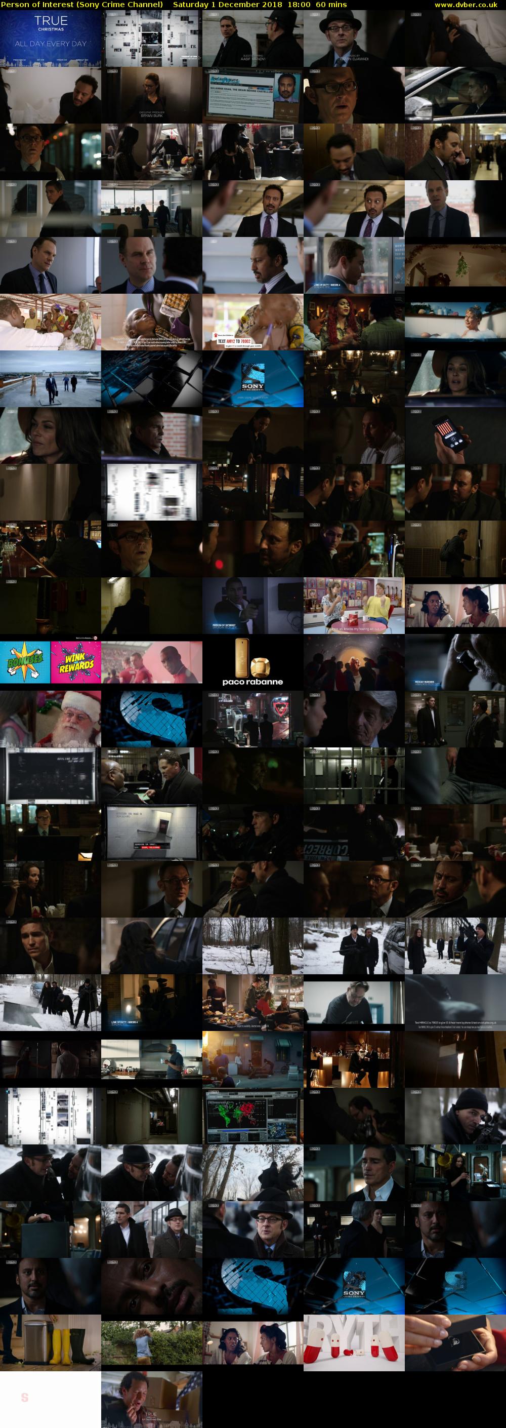 Person of Interest (Sony Crime Channel) Saturday 1 December 2018 18:00 - 19:00
