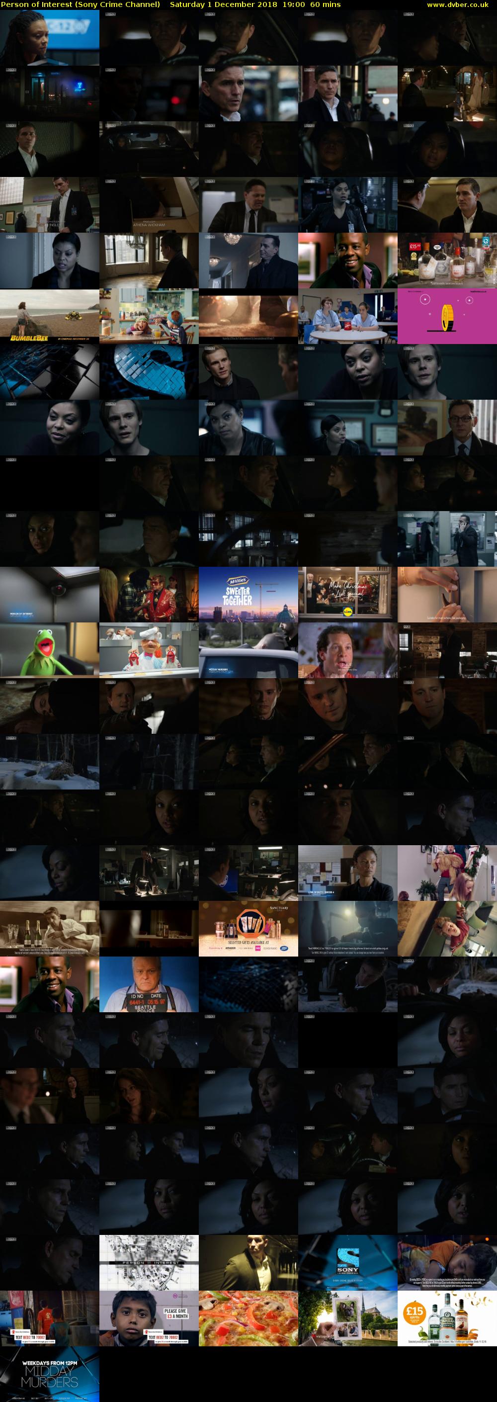 Person of Interest (Sony Crime Channel) Saturday 1 December 2018 19:00 - 20:00