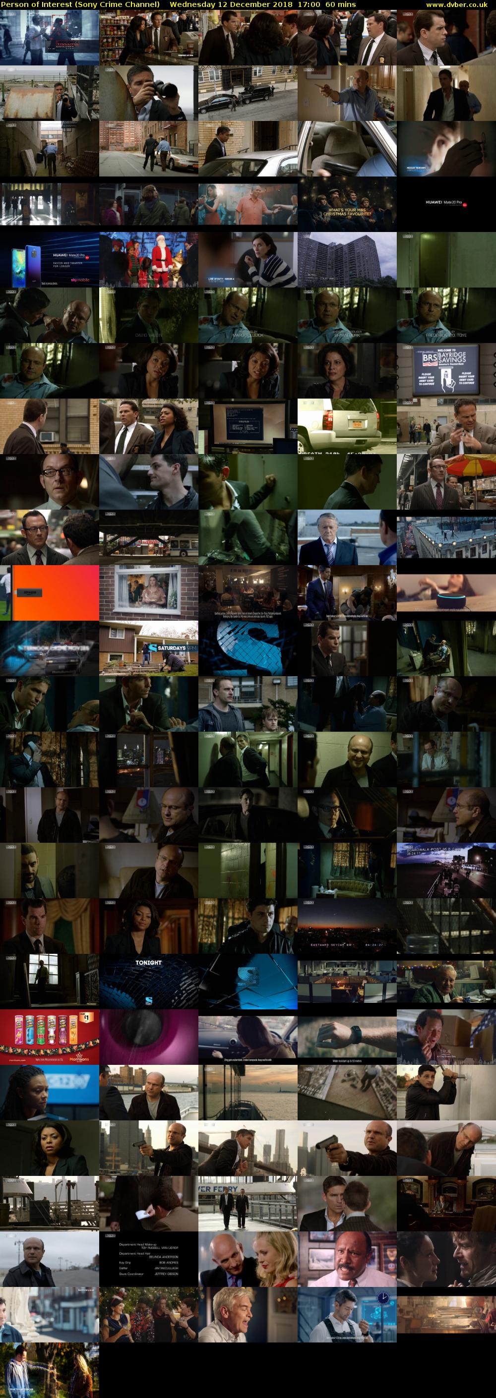 Person of Interest (Sony Crime Channel) Wednesday 12 December 2018 17:00 - 18:00