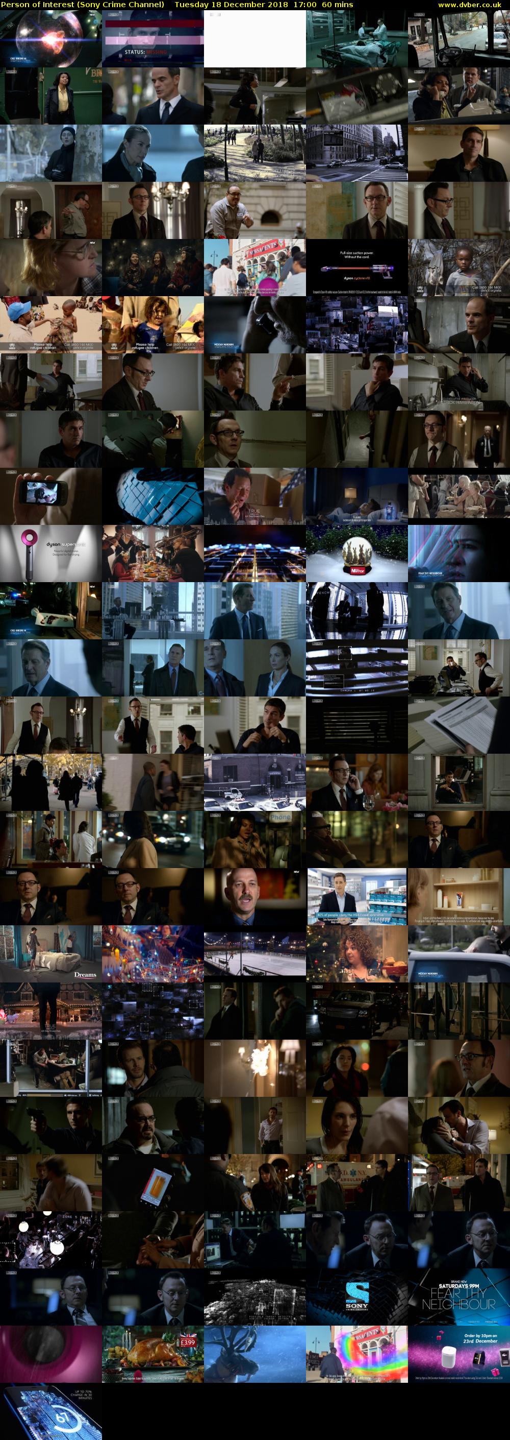 Person of Interest (Sony Crime Channel) Tuesday 18 December 2018 17:00 - 18:00