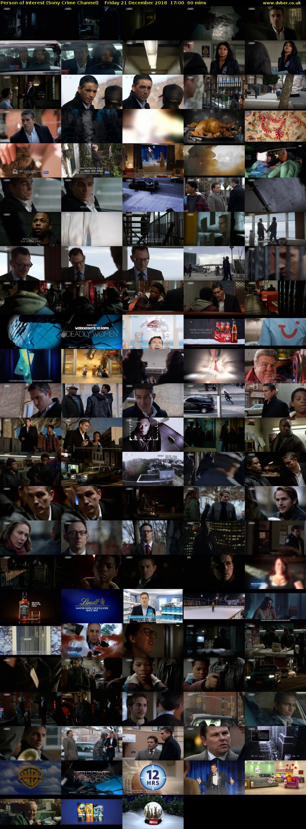 Person of Interest (Sony Crime Channel) Friday 21 December 2018 17:00 - 18:00