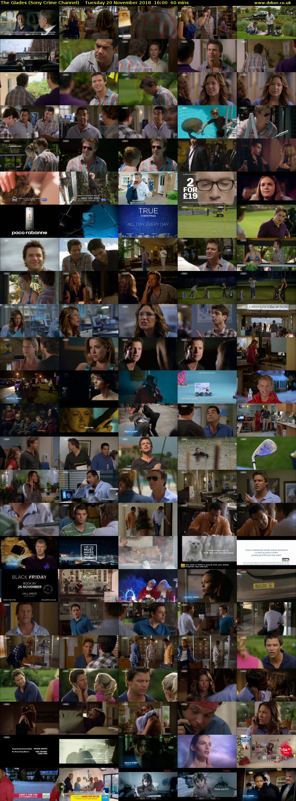 The Glades (Sony Crime Channel) Tuesday 20 November 2018 16:00 - 17:00