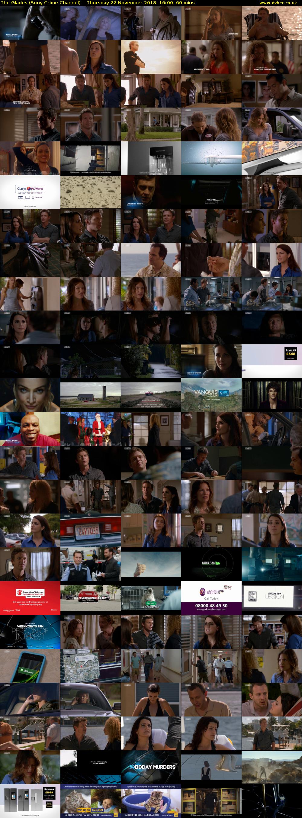 The Glades (Sony Crime Channel) Thursday 22 November 2018 16:00 - 17:00