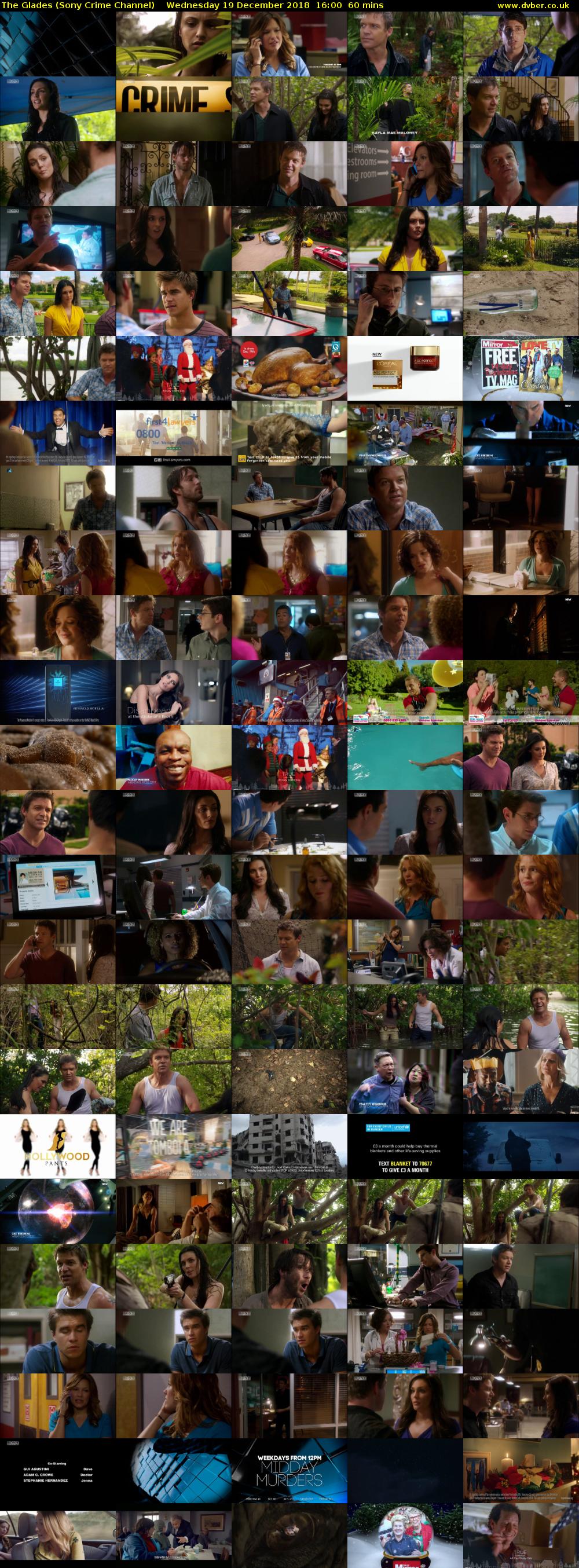 The Glades (Sony Crime Channel) Wednesday 19 December 2018 16:00 - 17:00