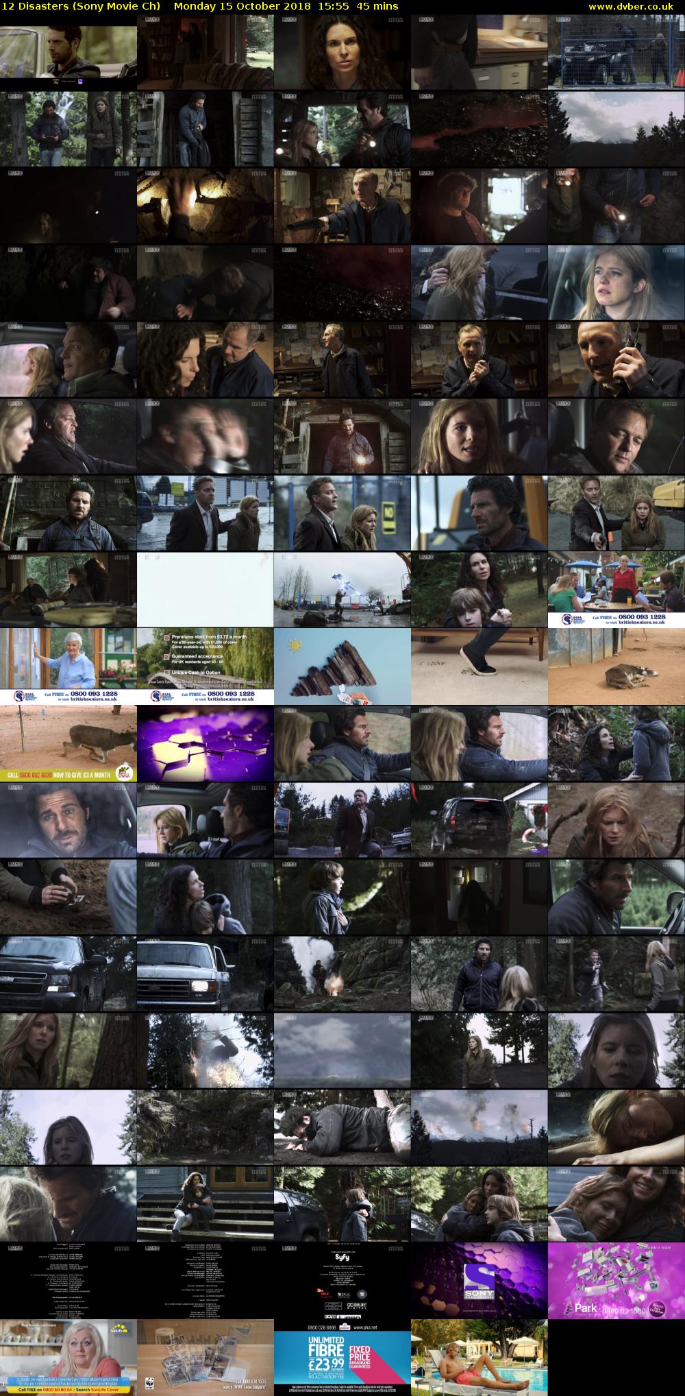 12 Disasters (Sony Movie Ch) Monday 15 October 2018 15:55 - 16:40