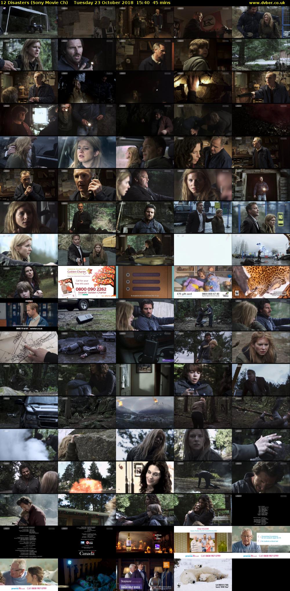 12 Disasters (Sony Movie Ch) Tuesday 23 October 2018 15:40 - 16:25