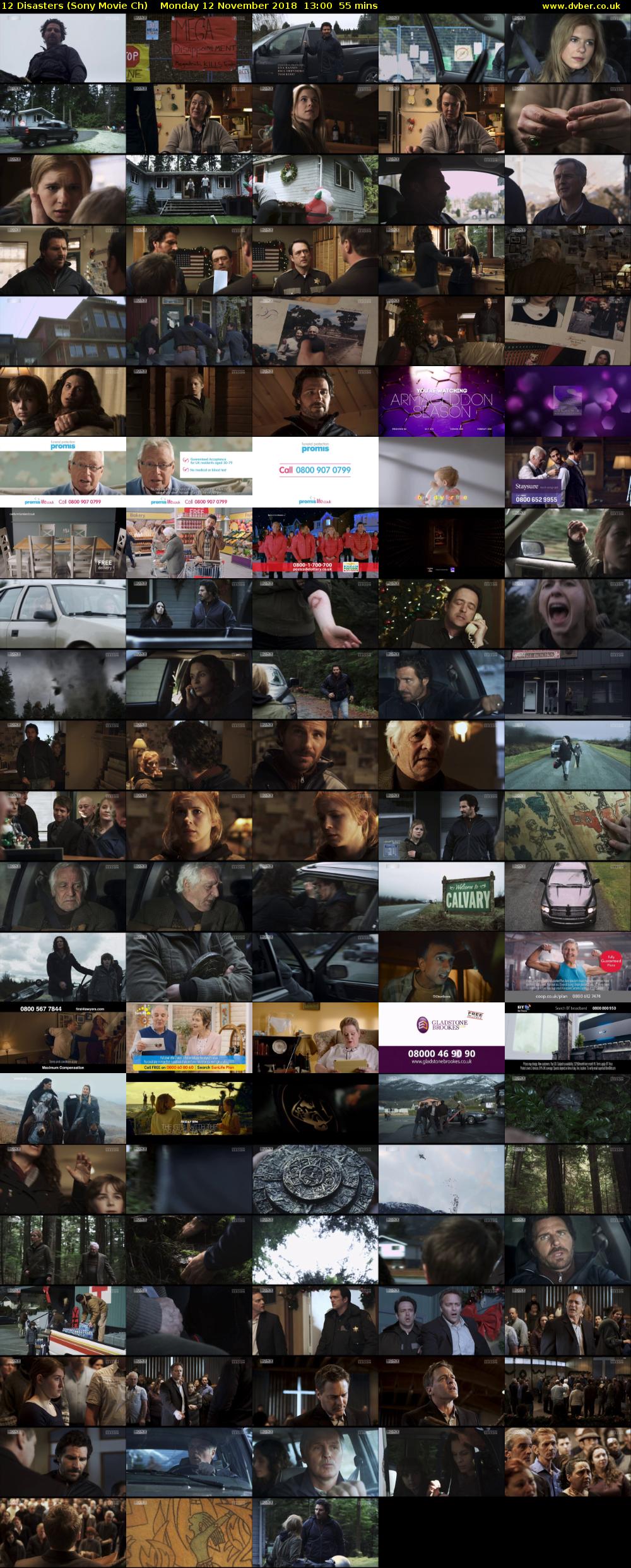 12 Disasters (Sony Movie Ch) Monday 12 November 2018 13:00 - 13:55