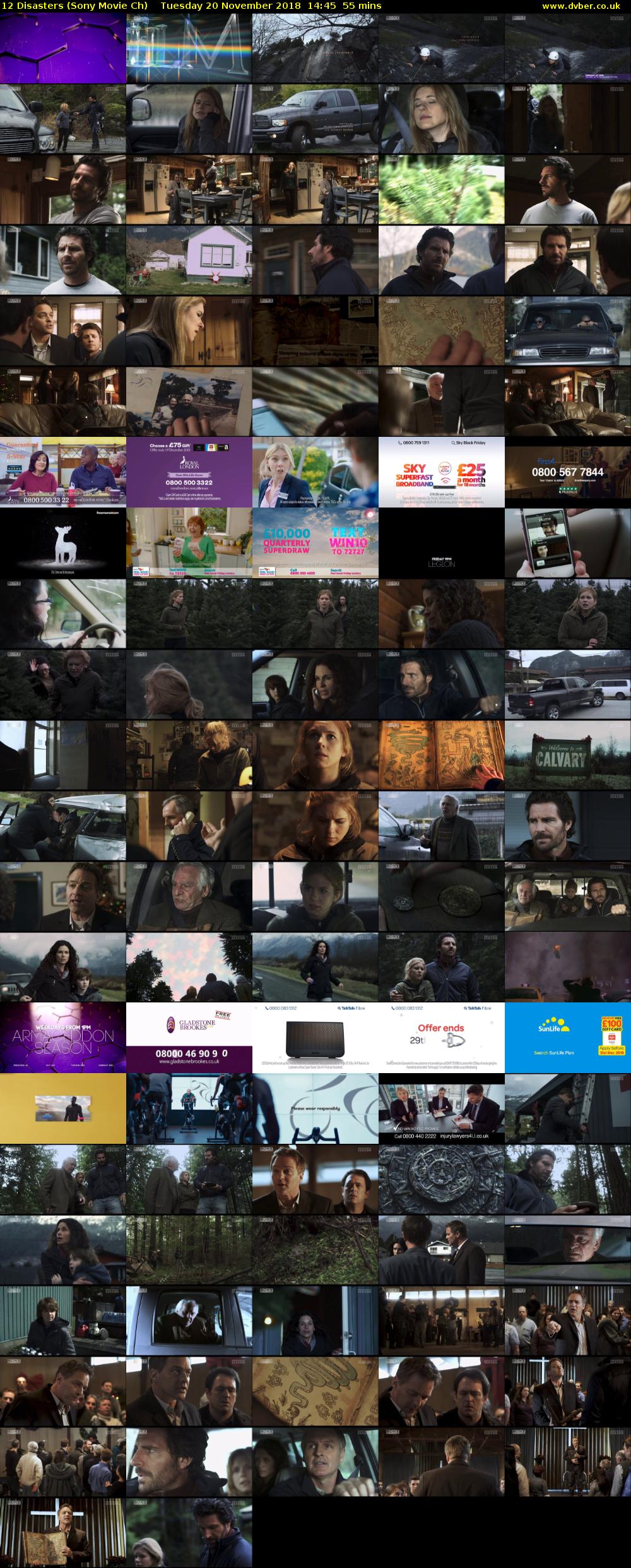 12 Disasters (Sony Movie Ch) Tuesday 20 November 2018 14:45 - 15:40