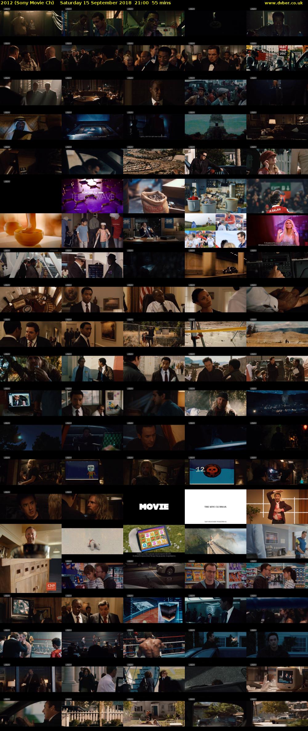 2012 (Sony Movie Ch) Saturday 15 September 2018 21:00 - 21:55