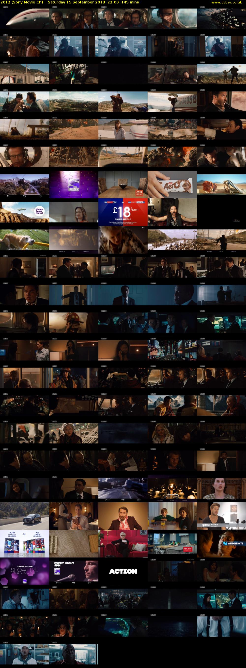 2012 (Sony Movie Ch) Saturday 15 September 2018 22:00 - 00:25