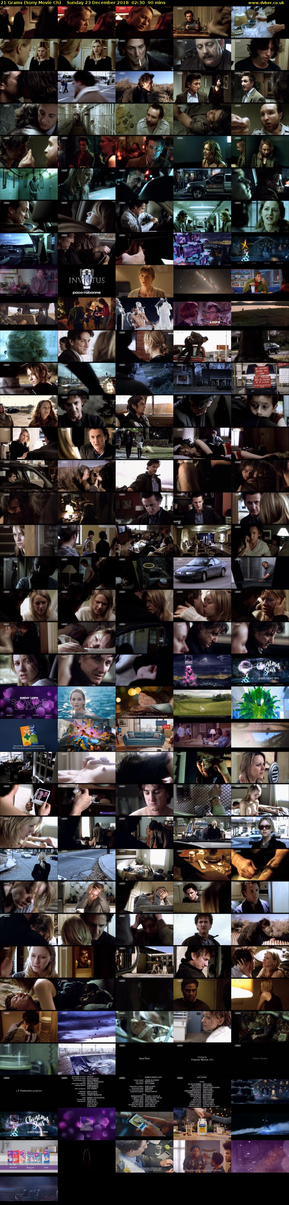 21 Grams (Sony Movie Ch) Sunday 23 December 2018 02:30 - 04:00