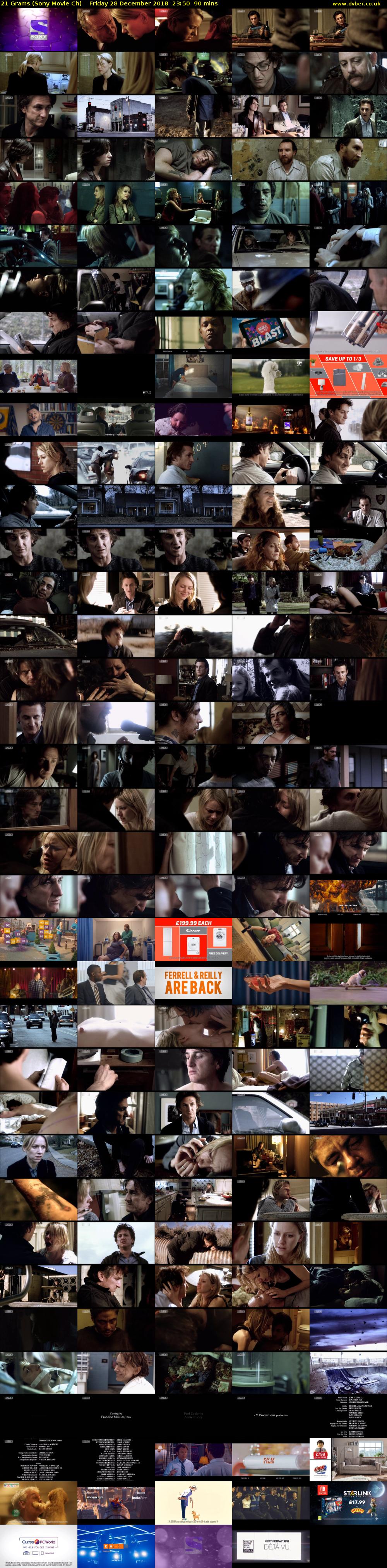 21 Grams (Sony Movie Ch) Friday 28 December 2018 23:50 - 01:20