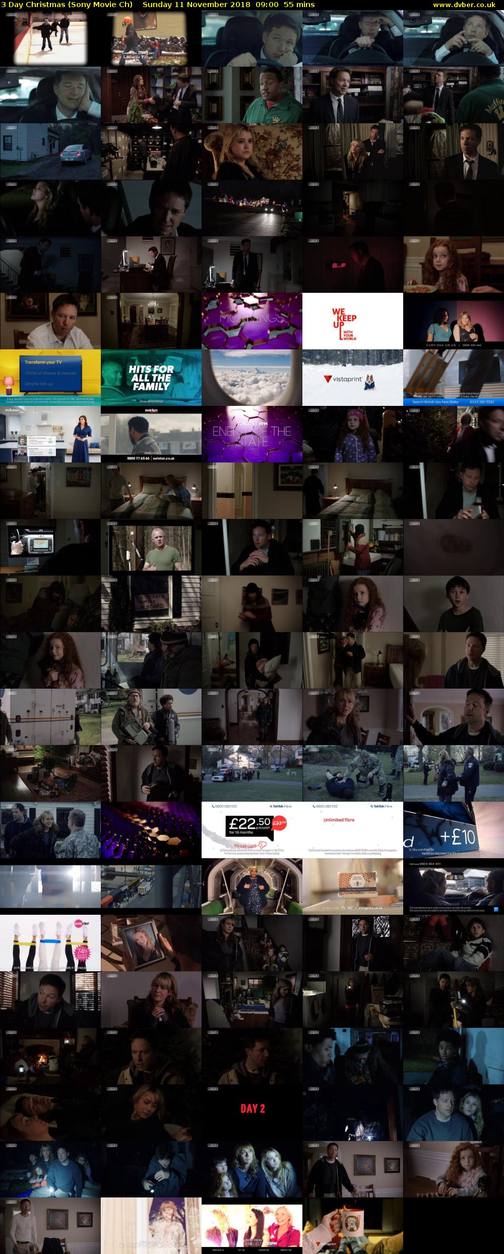 3 Day Christmas (Sony Movie Ch) Sunday 11 November 2018 09:00 - 09:55