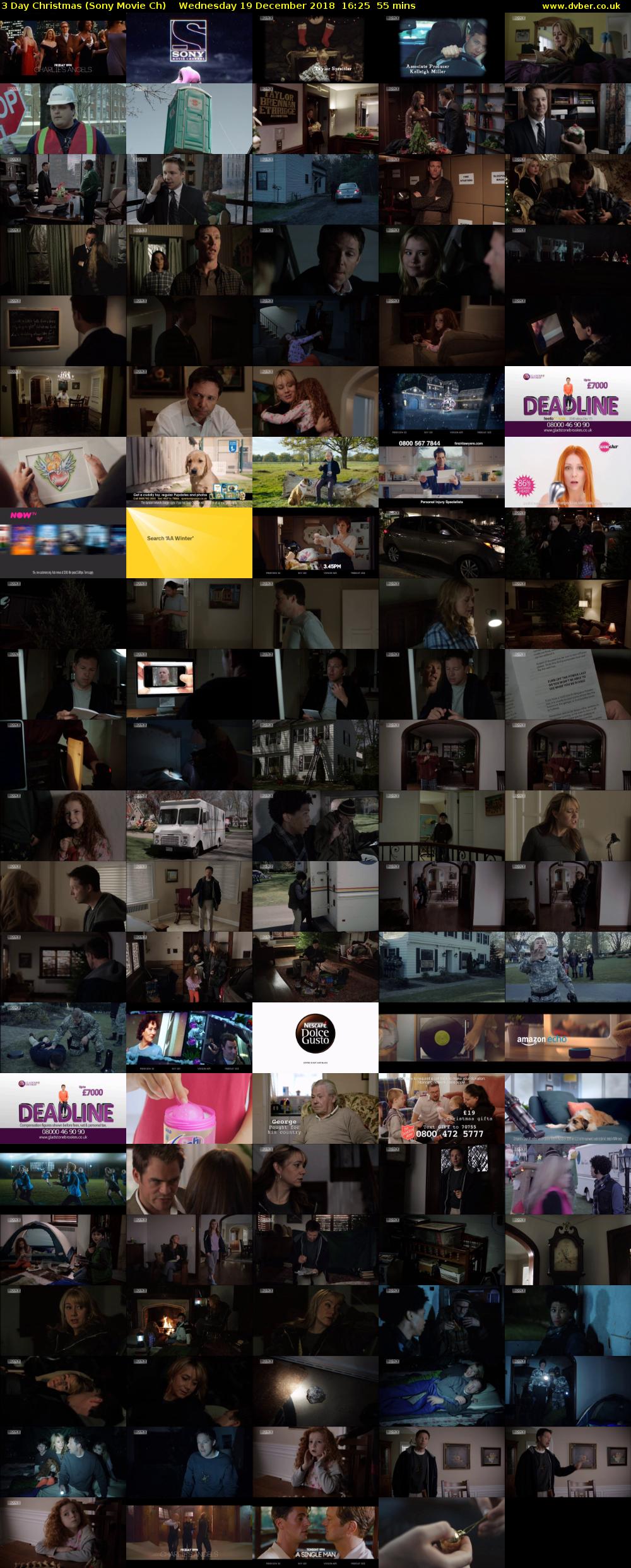 3 Day Christmas (Sony Movie Ch) Wednesday 19 December 2018 16:25 - 17:20
