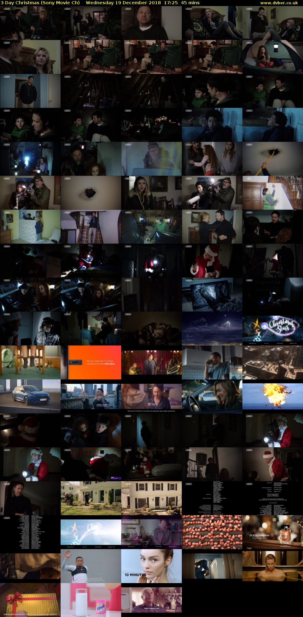 3 Day Christmas (Sony Movie Ch) Wednesday 19 December 2018 17:25 - 18:10