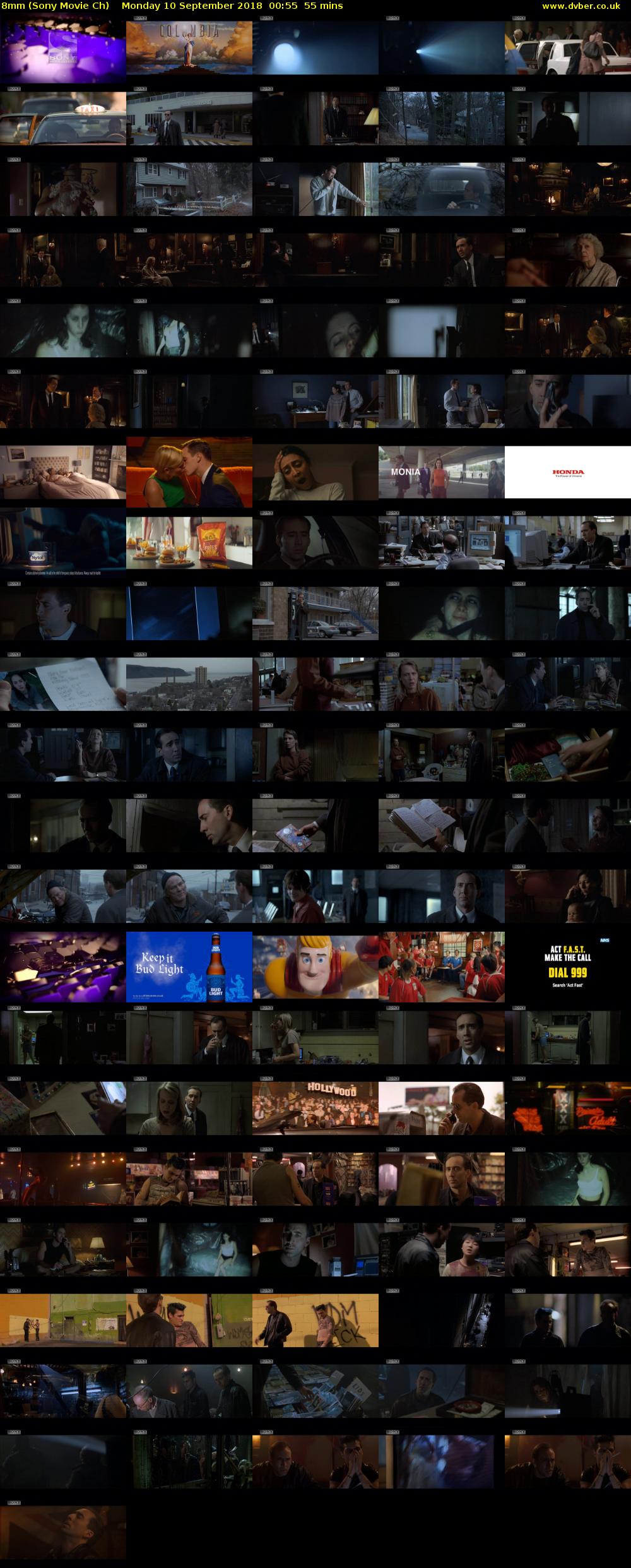 8mm (Sony Movie Ch) Monday 10 September 2018 00:55 - 01:50