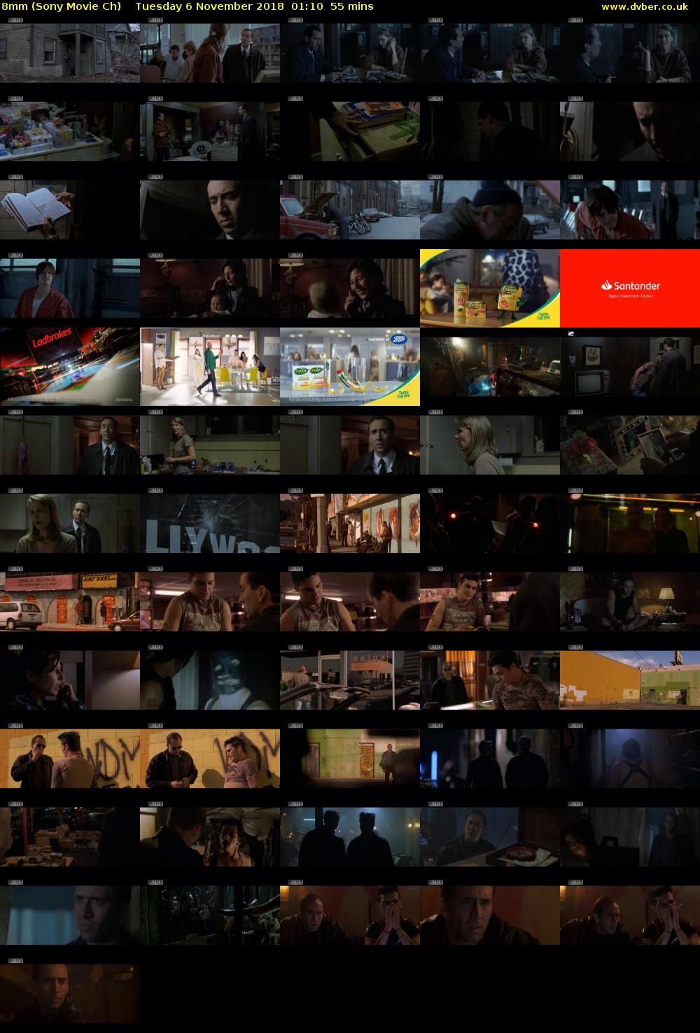 8mm (Sony Movie Ch) Tuesday 6 November 2018 01:10 - 02:05