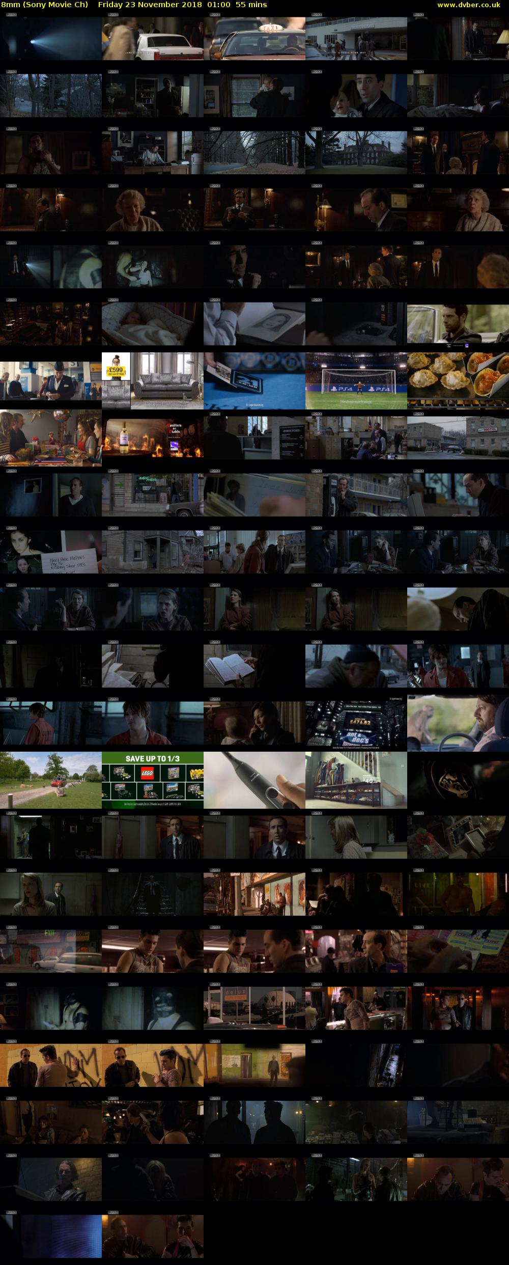 8mm (Sony Movie Ch) Friday 23 November 2018 01:00 - 01:55