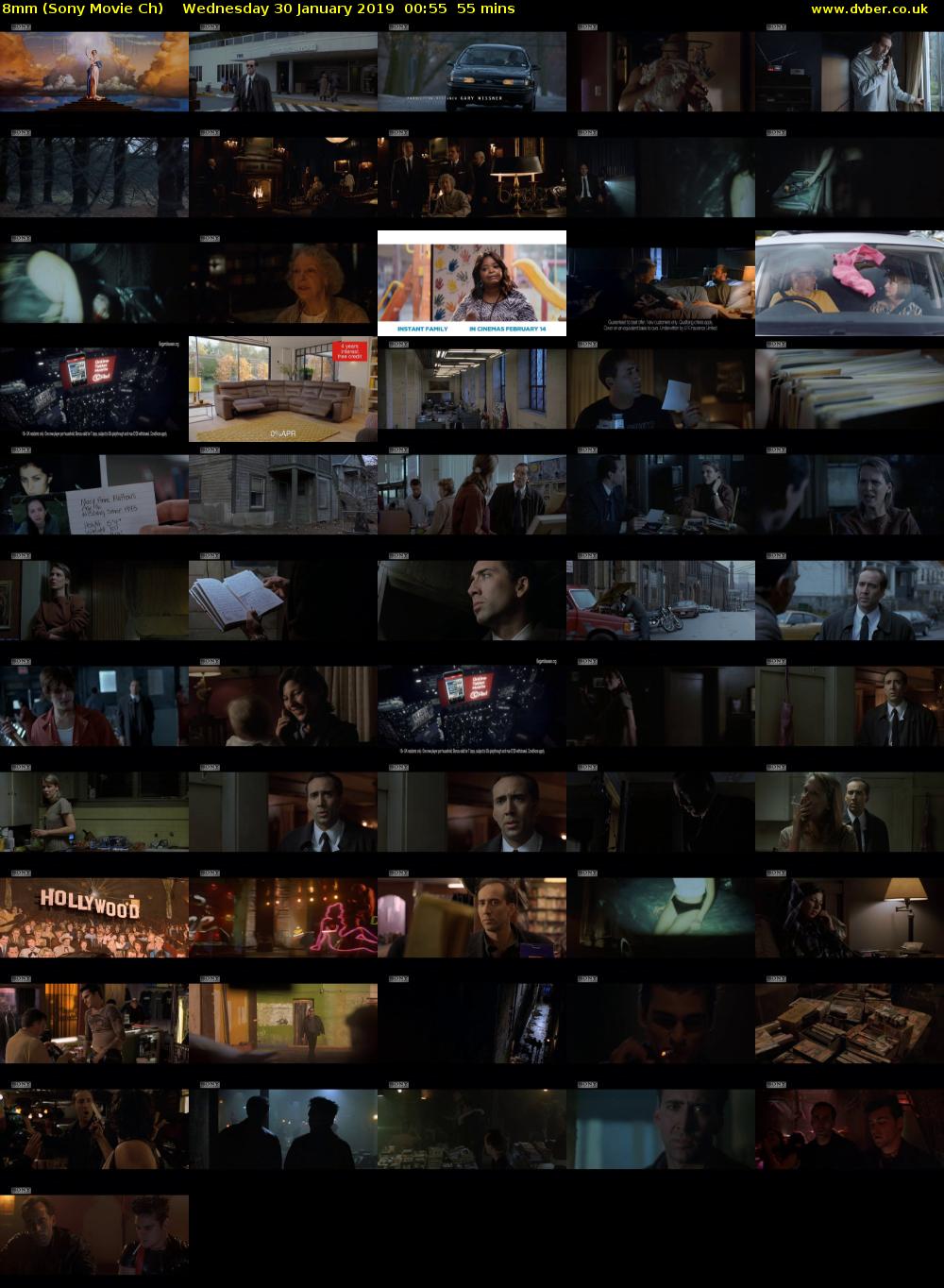 8mm (Sony Movie Ch) Wednesday 30 January 2019 00:55 - 01:50