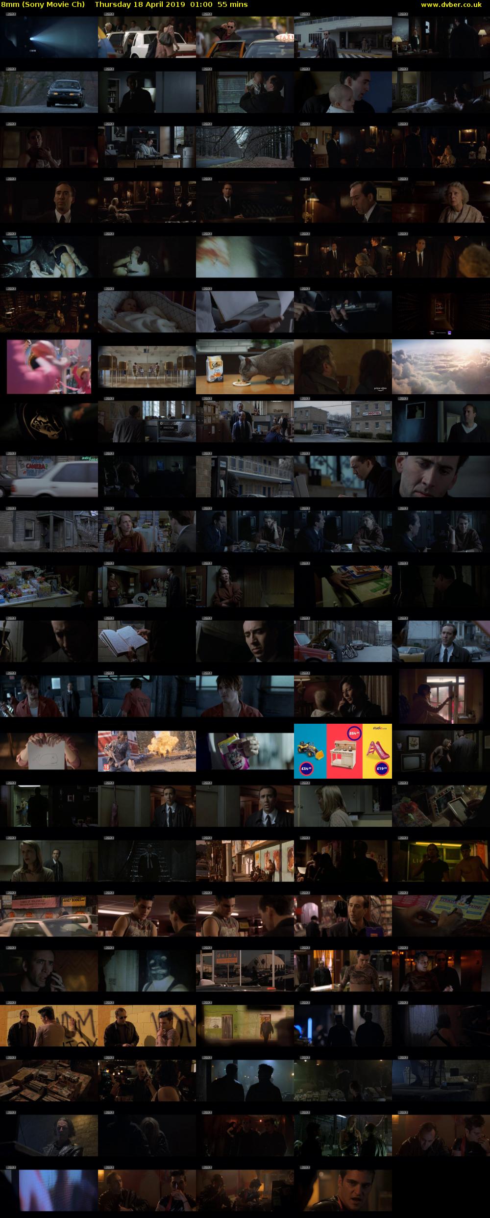 8mm (Sony Movie Ch) Thursday 18 April 2019 01:00 - 01:55