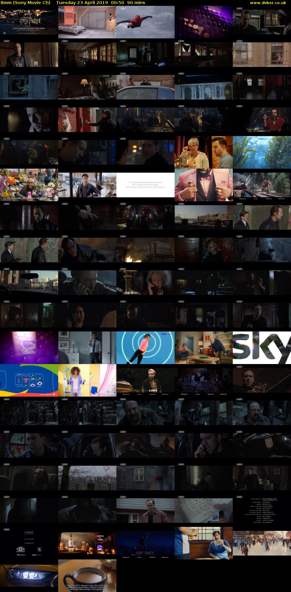 8mm (Sony Movie Ch) Tuesday 23 April 2019 00:50 - 02:20