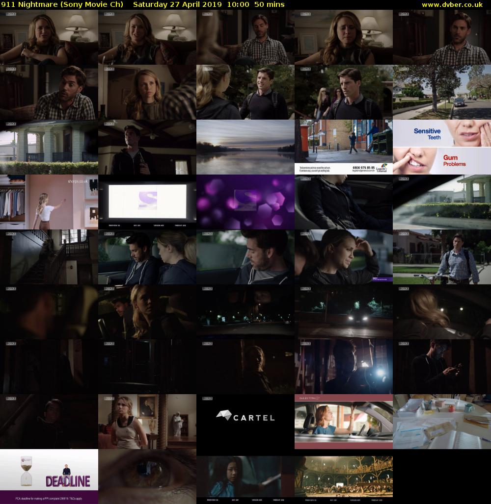 911 Nightmare (Sony Movie Ch) Saturday 27 April 2019 10:00 - 10:50