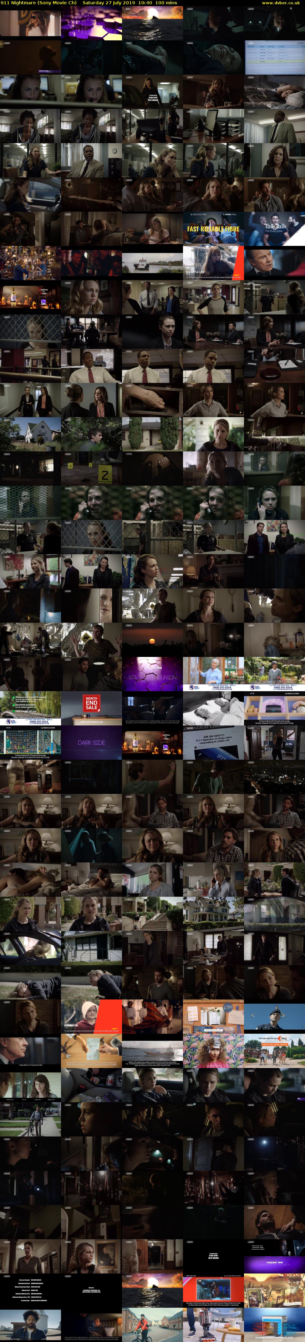 911 Nightmare (Sony Movie Ch) Saturday 27 July 2019 10:40 - 12:20