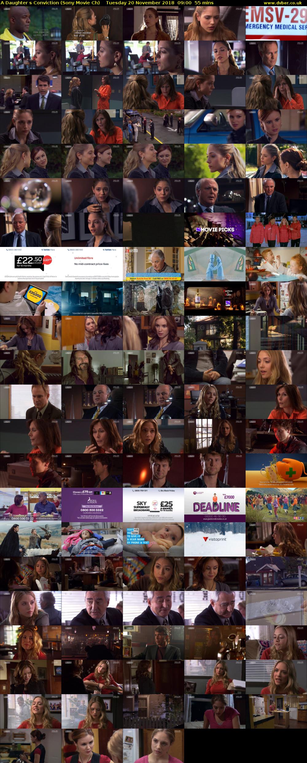 A Daughters Conviction (Sony Movie Ch) Tuesday 20 November 2018 09:00 - 09:55