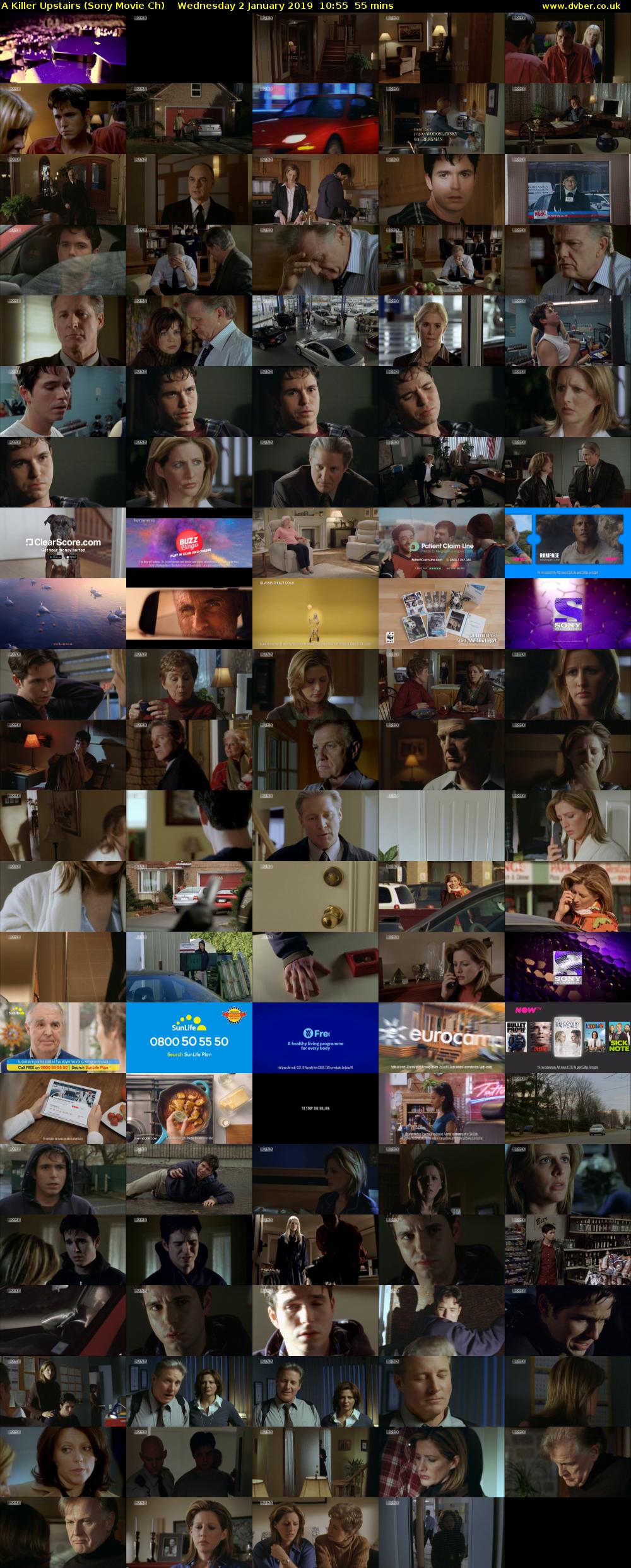 A Killer Upstairs (Sony Movie Ch) Wednesday 2 January 2019 10:55 - 11:50