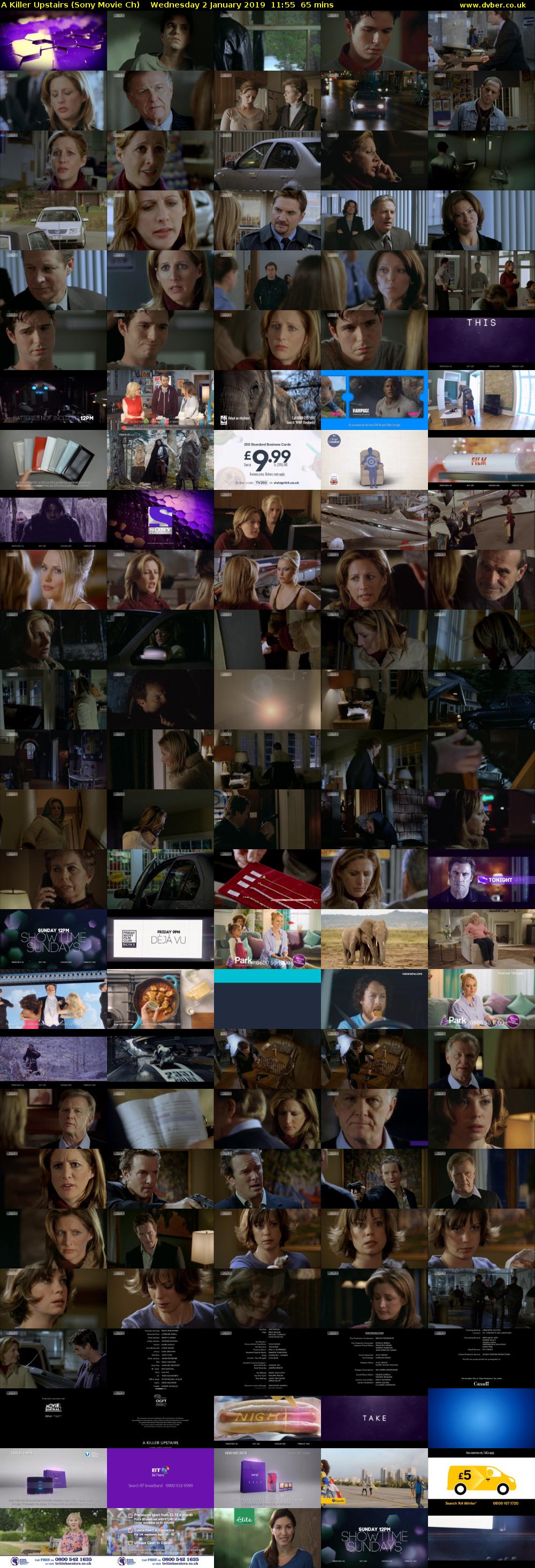 A Killer Upstairs (Sony Movie Ch) Wednesday 2 January 2019 11:55 - 13:00