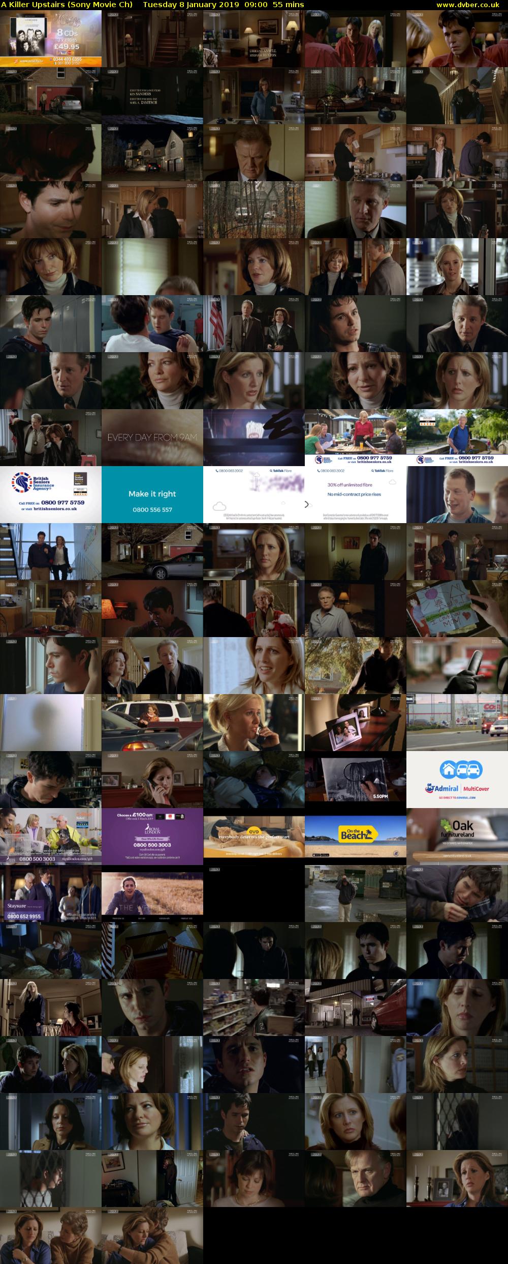 A Killer Upstairs (Sony Movie Ch) Tuesday 8 January 2019 09:00 - 09:55