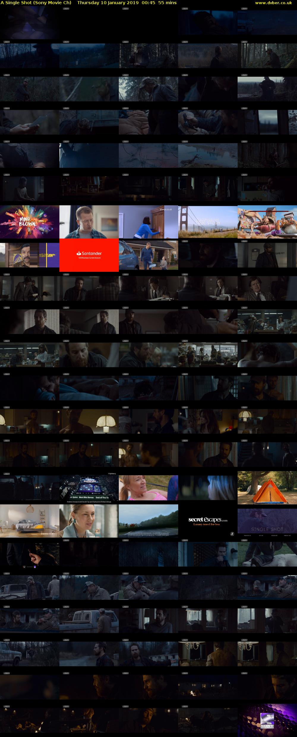 A Single Shot (Sony Movie Ch) Thursday 10 January 2019 00:45 - 01:40