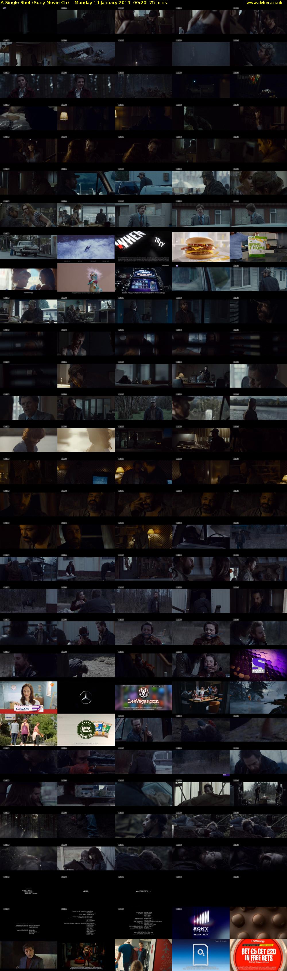 A Single Shot (Sony Movie Ch) Monday 14 January 2019 00:20 - 01:35