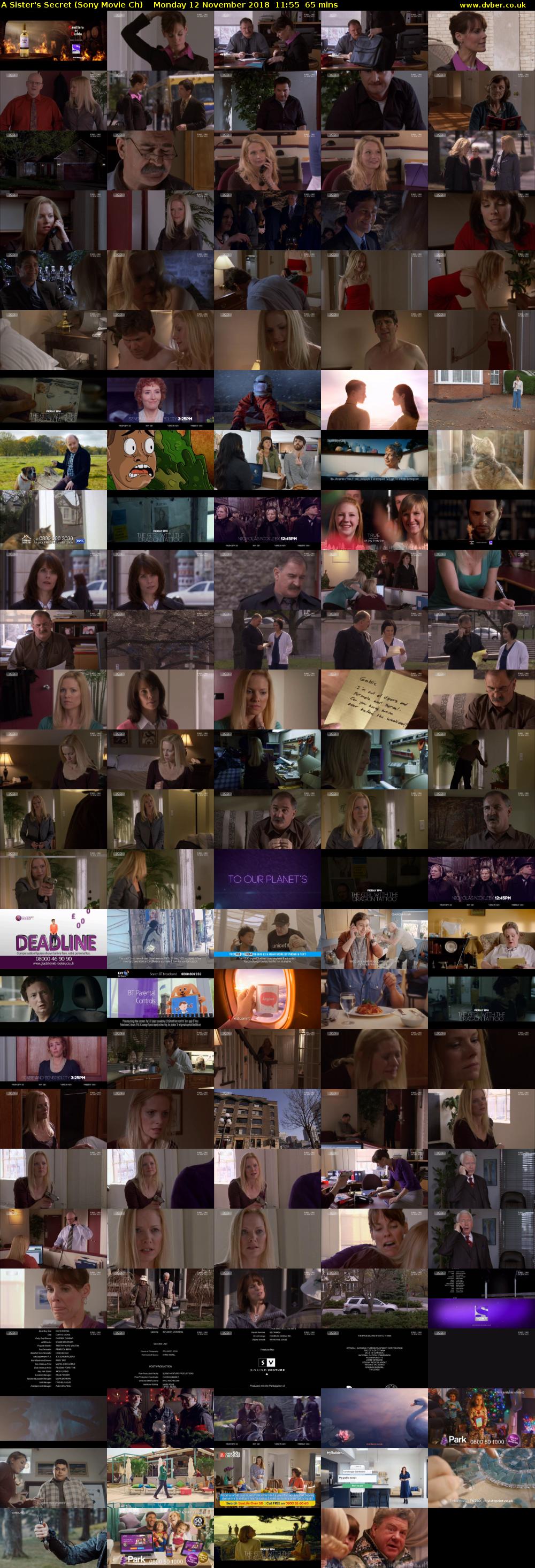 A Sister's Secret (Sony Movie Ch) Monday 12 November 2018 11:55 - 13:00