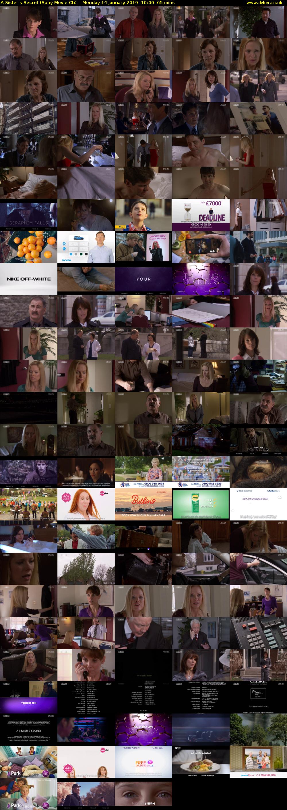 A Sister's Secret (Sony Movie Ch) Monday 14 January 2019 10:00 - 11:05