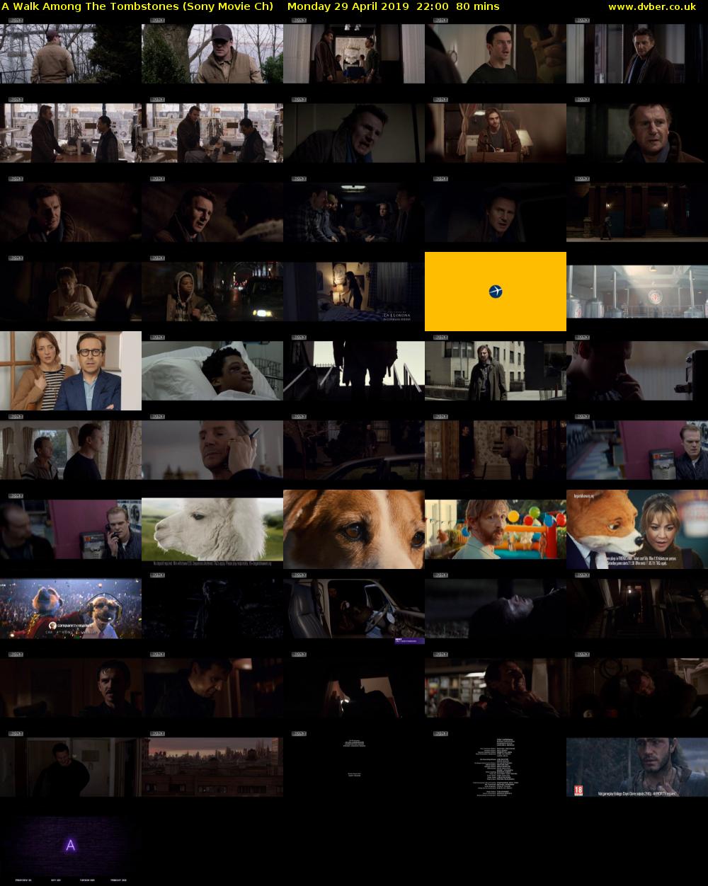 A Walk Among The Tombstones (Sony Movie Ch) Monday 29 April 2019 22:00 - 23:20