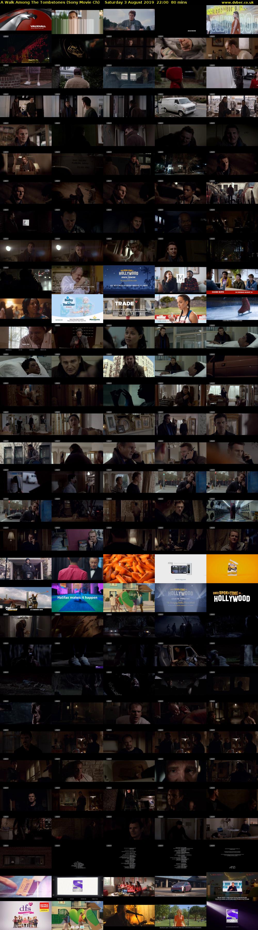A Walk Among The Tombstones (Sony Movie Ch) Saturday 3 August 2019 22:00 - 23:20