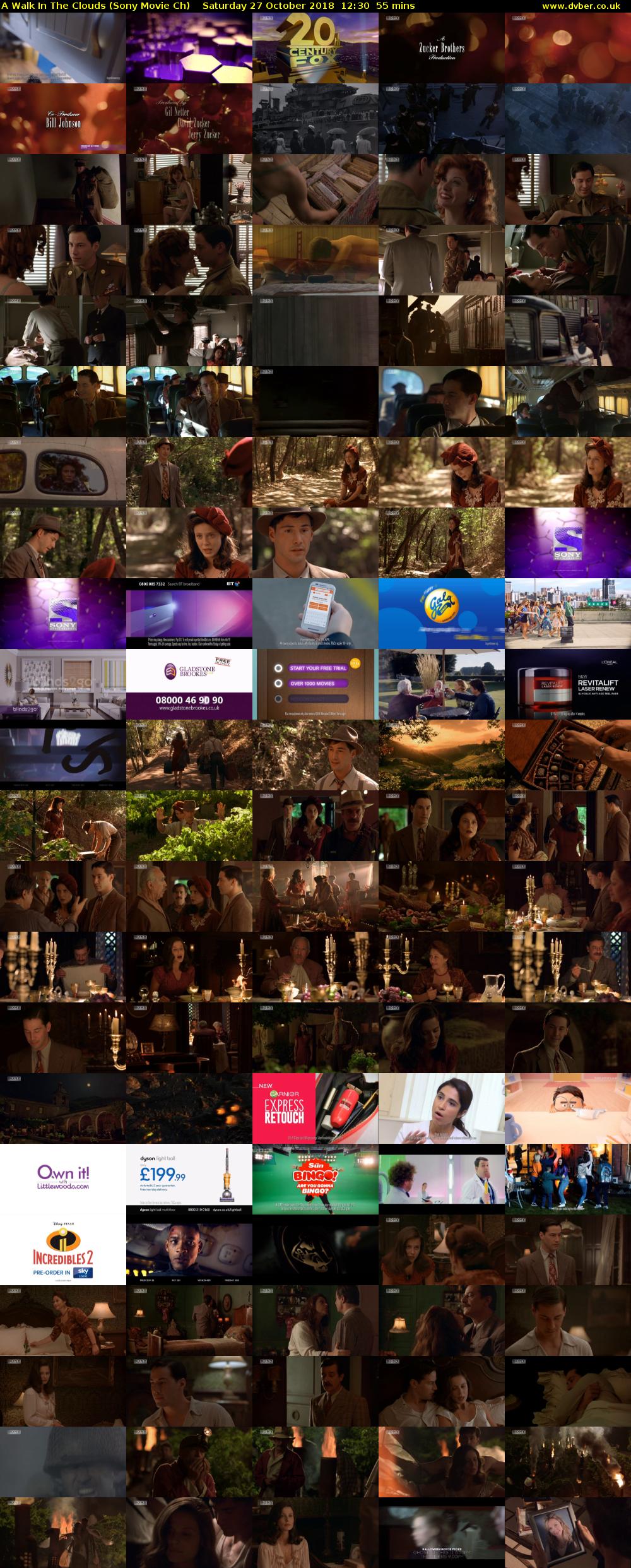 A Walk In The Clouds (Sony Movie Ch) Saturday 27 October 2018 12:30 - 13:25