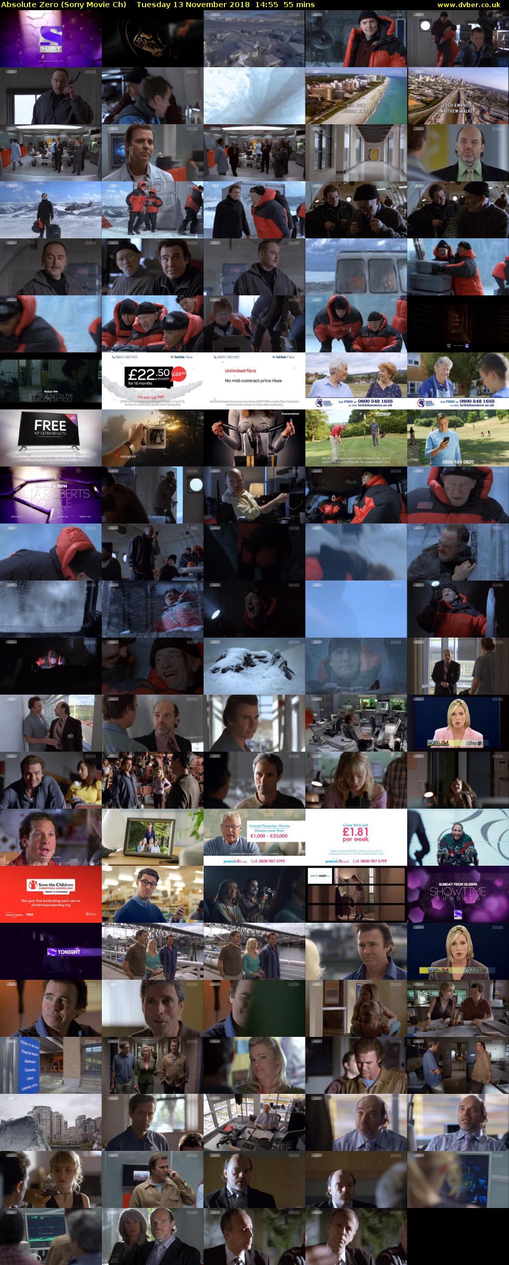 Absolute Zero (Sony Movie Ch) Tuesday 13 November 2018 14:55 - 15:50