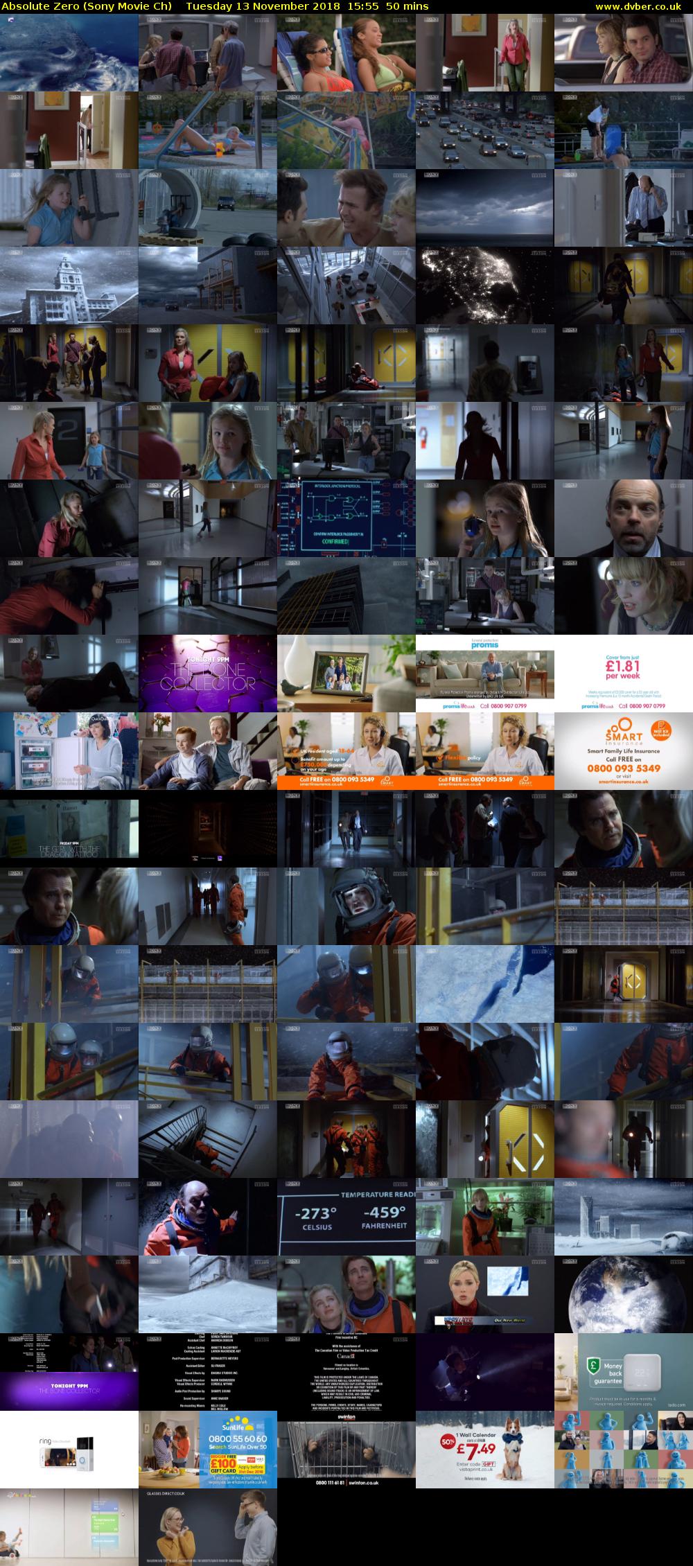 Absolute Zero (Sony Movie Ch) Tuesday 13 November 2018 15:55 - 16:45