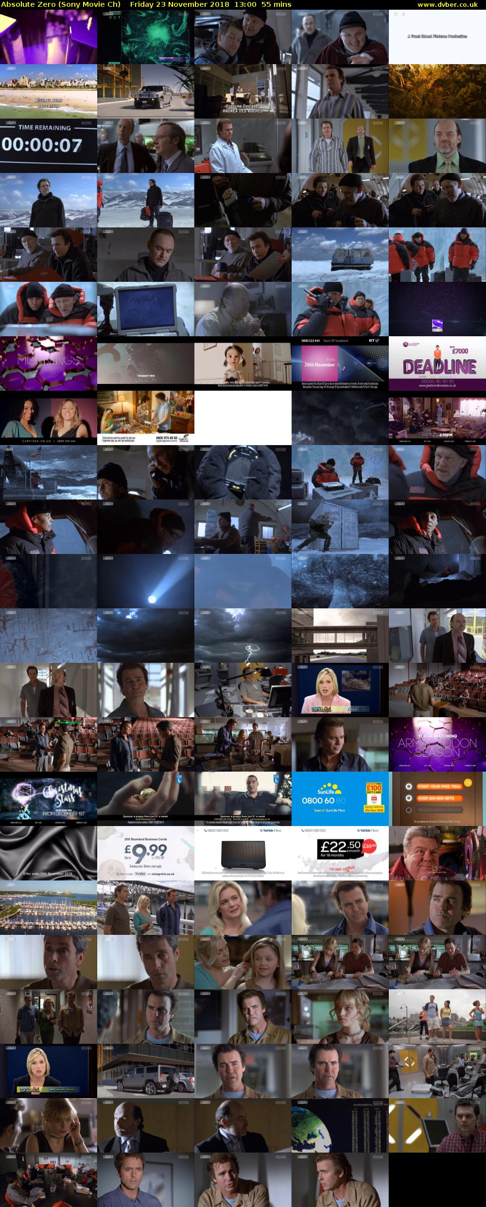 Absolute Zero (Sony Movie Ch) Friday 23 November 2018 13:00 - 13:55