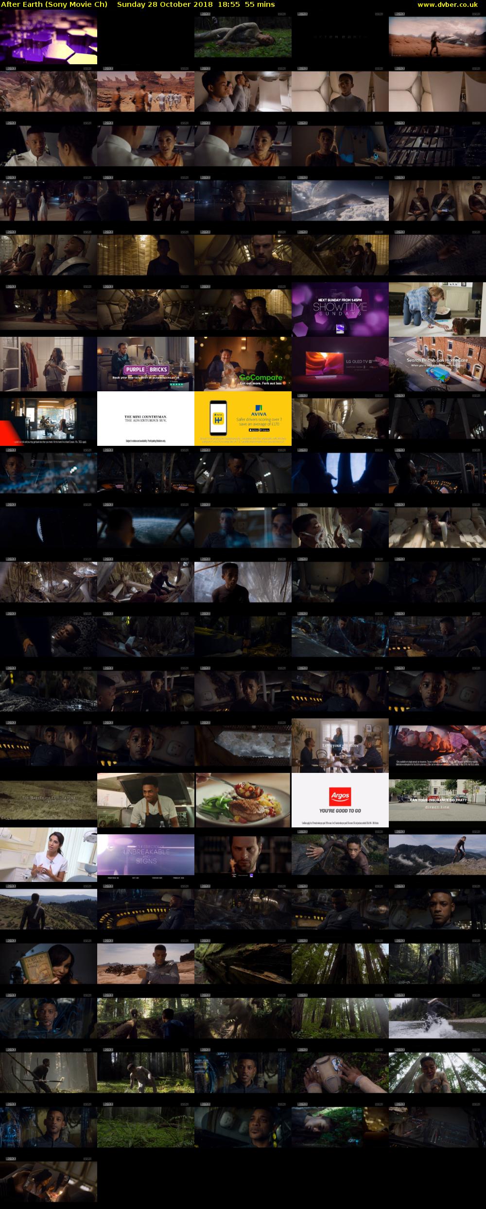 After Earth (Sony Movie Ch) Sunday 28 October 2018 18:55 - 19:50