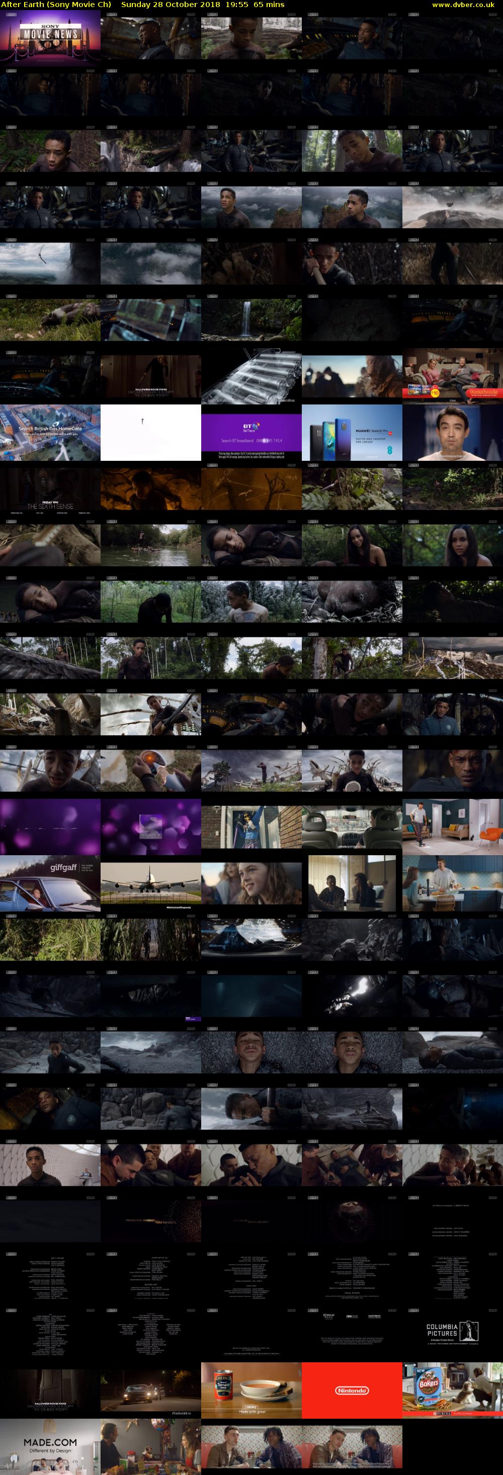 After Earth (Sony Movie Ch) Sunday 28 October 2018 19:55 - 21:00