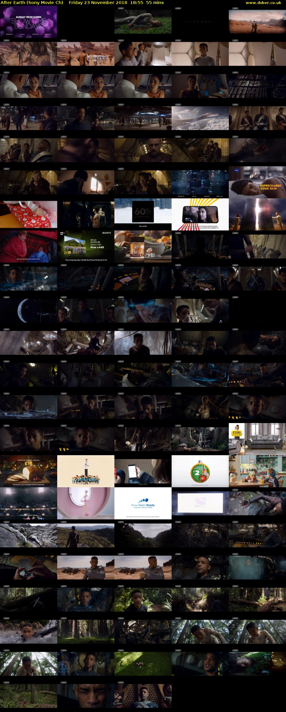 After Earth (Sony Movie Ch) Friday 23 November 2018 18:55 - 19:50