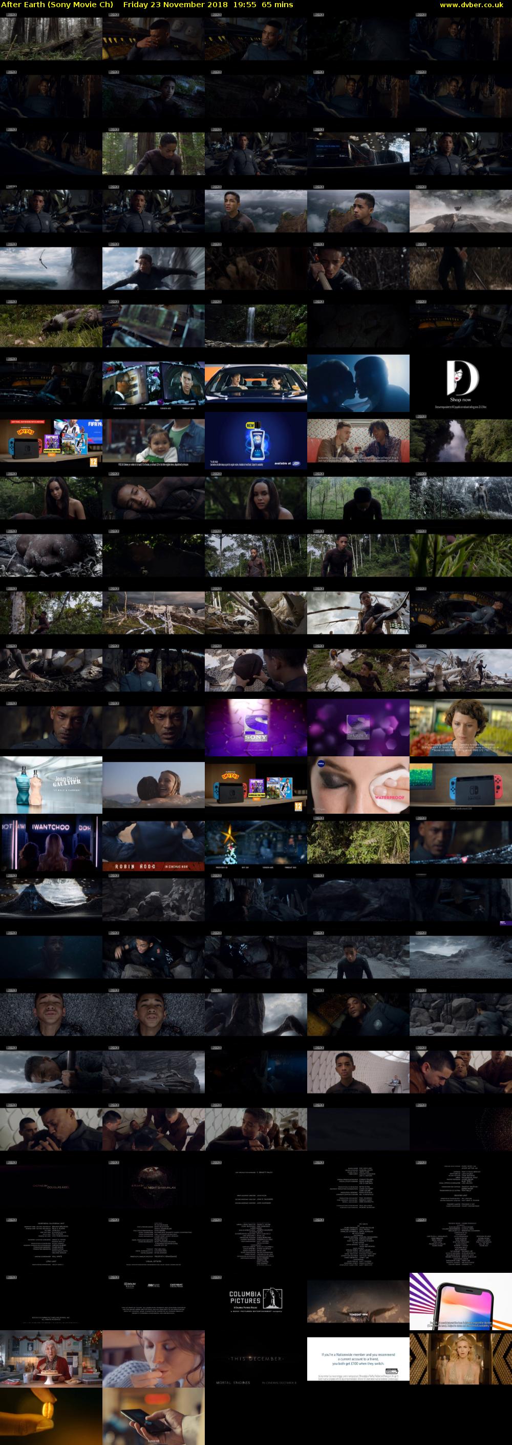 After Earth (Sony Movie Ch) Friday 23 November 2018 19:55 - 21:00