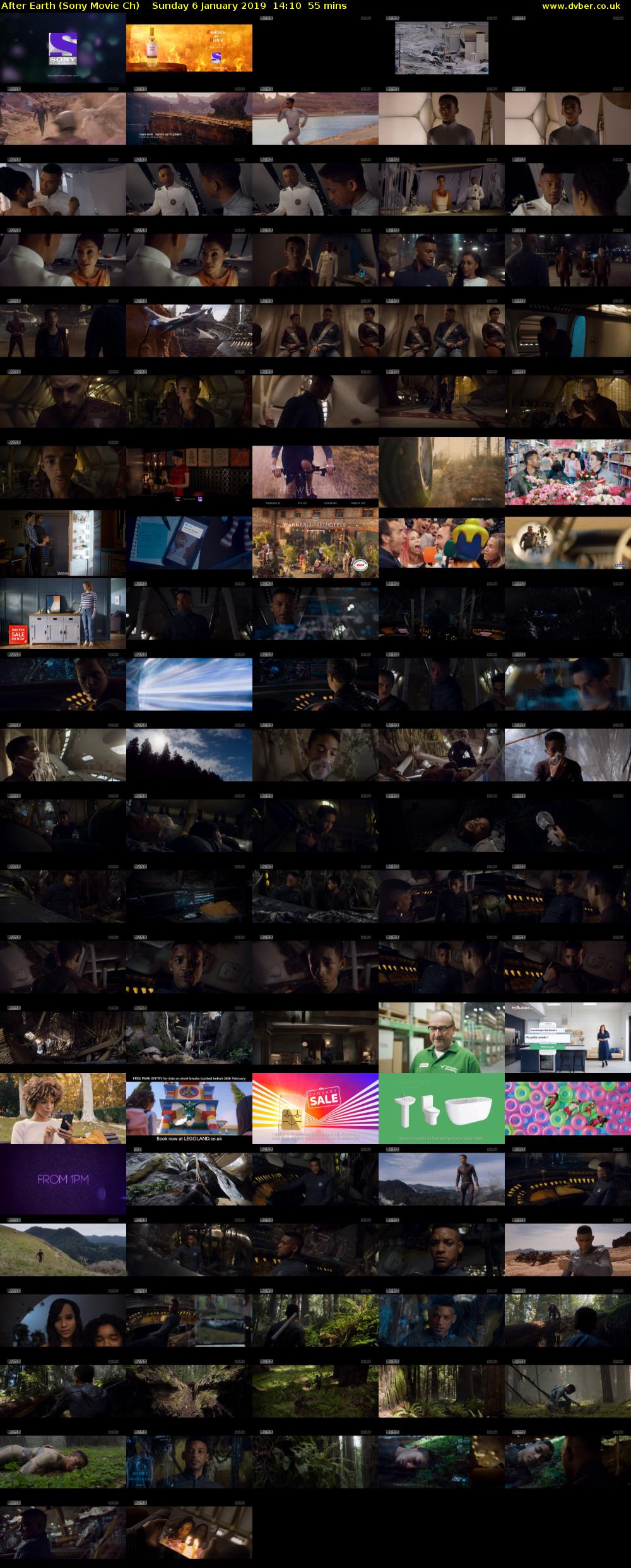 After Earth (Sony Movie Ch) Sunday 6 January 2019 14:10 - 15:05