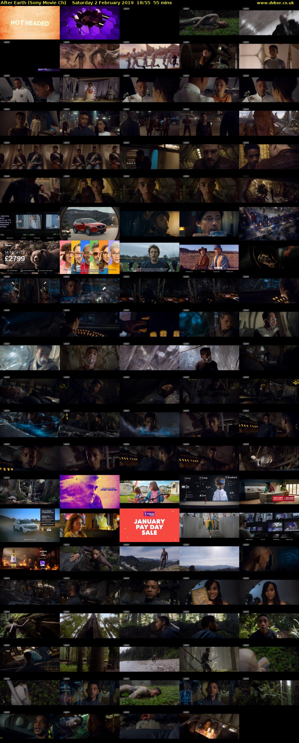 After Earth (Sony Movie Ch) Saturday 2 February 2019 18:55 - 19:50