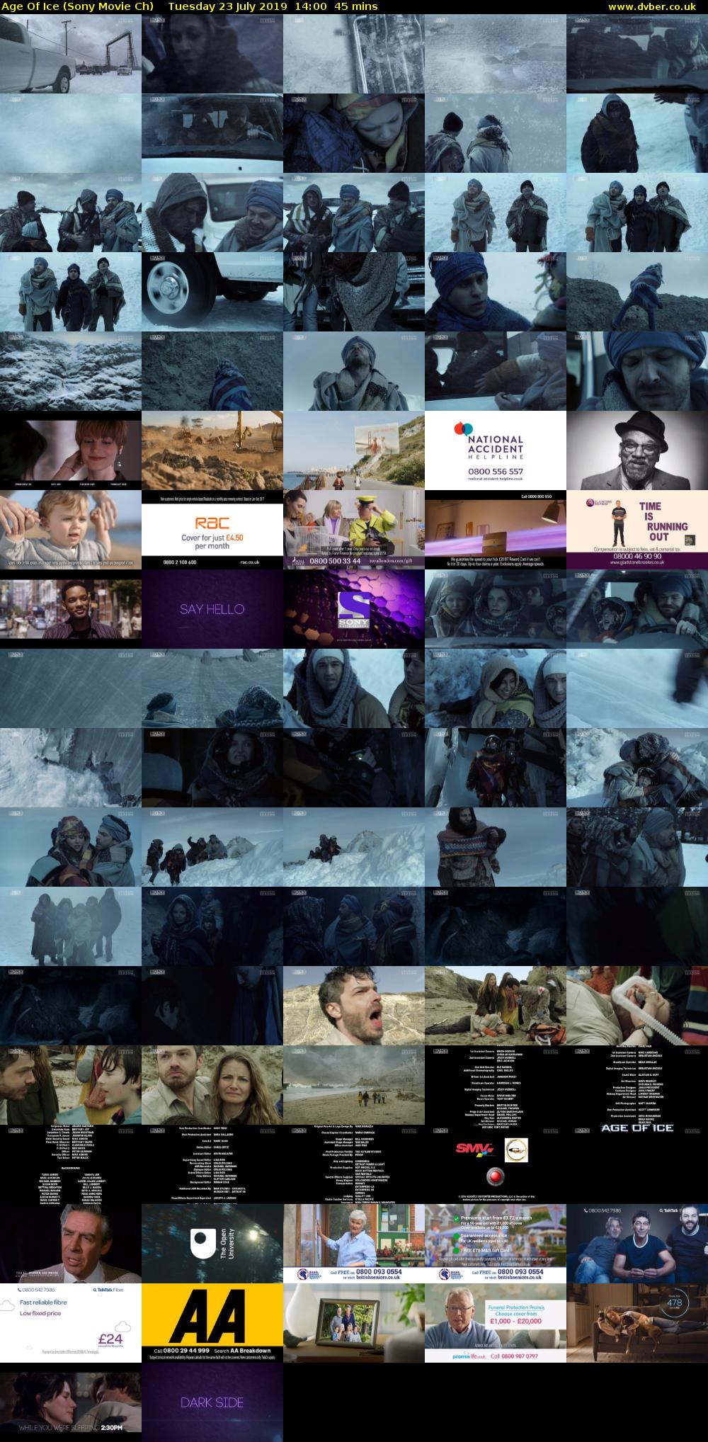 Age Of Ice (Sony Movie Ch) Tuesday 23 July 2019 14:00 - 14:45